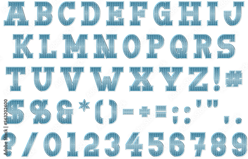 Decorative Alphabet and Numbers Set Decorative Alphabet and Numbers Set
