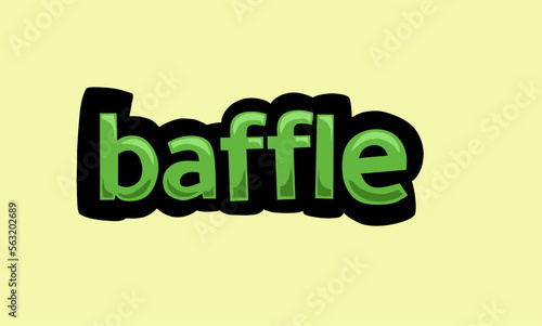 Yellow screen animation video written BAFFLE