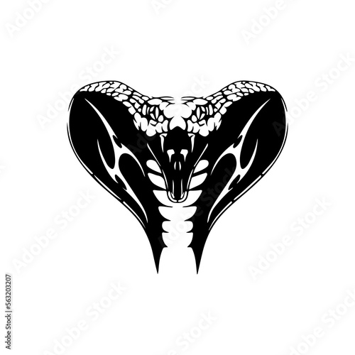 vector illustration of cobra head