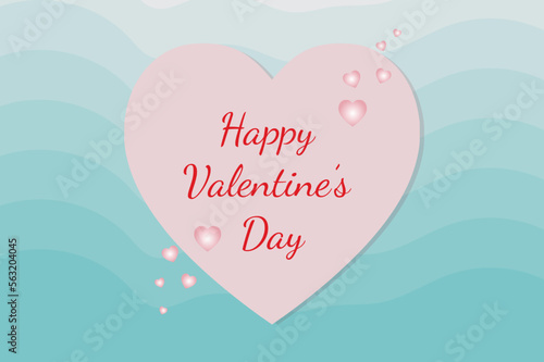 Happy Valentines Day February14 Love or Heart Card in Holiday or Presentation of Love