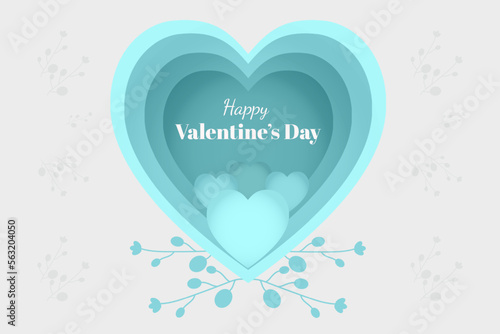 Happy Valentines Day February14 Love or Heart Card in Holiday or Presentation of Love