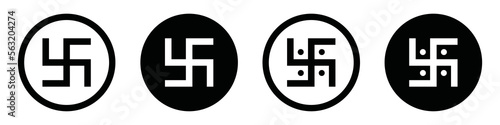 Swastica icon symbol, vector illustration
