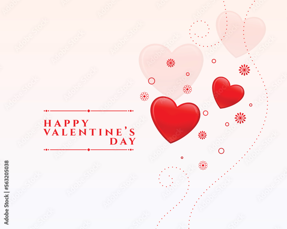 valentine's day romantic background with love hearts