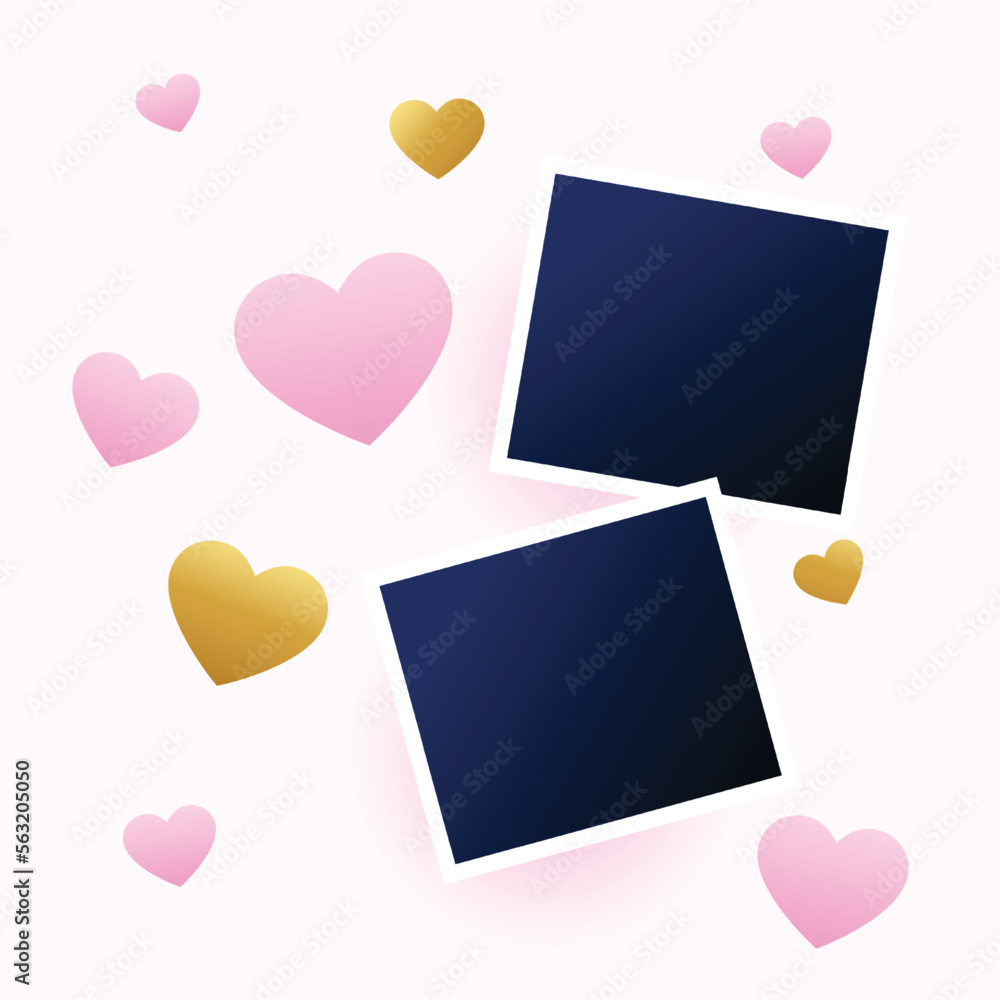 lovely valentine's day couple photo frame pink background lovely valentine's day couple photo frame pink background