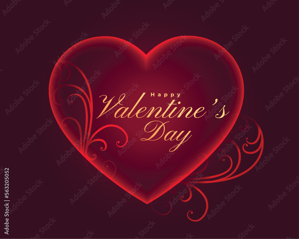 valentine's day greeting background with love heart