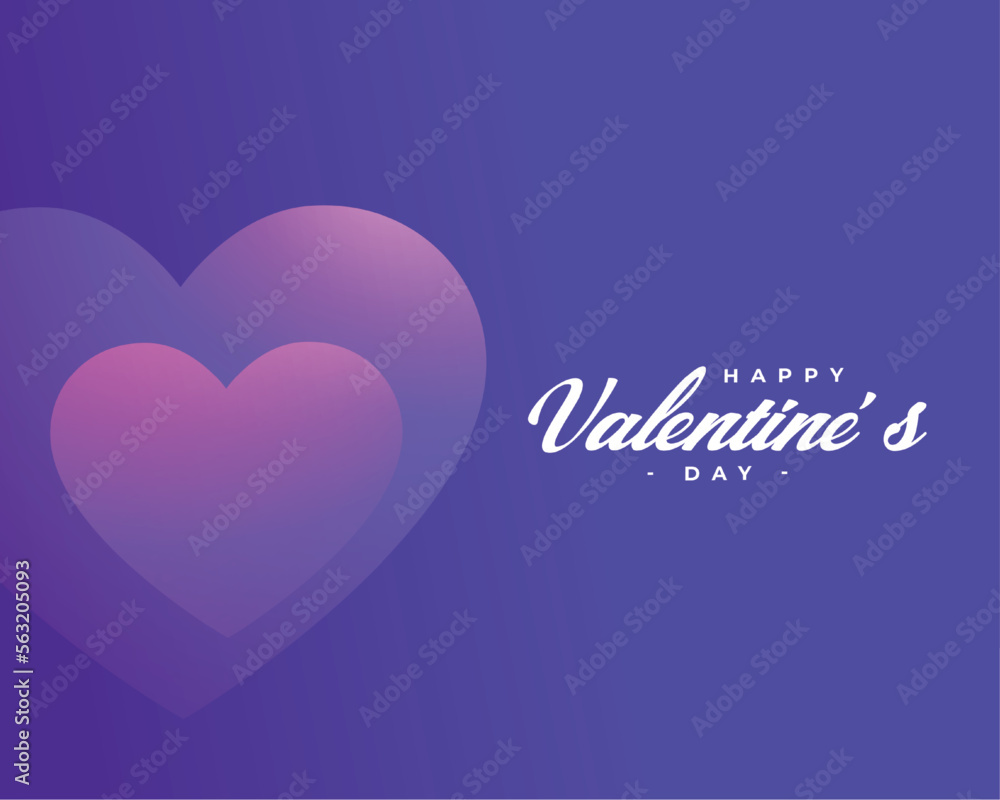 happy valentines day purple background lovely heart