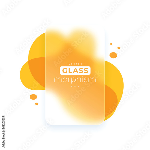 blurry glass morphism background with frosted glass and reflection effect