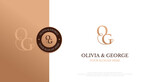 Wedding Logo Initial OG Logo Design Vector