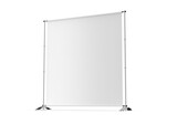 Blank Step and Repeat Telescoping Backdrop Banner. 3d render illustration.
