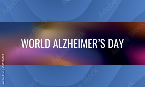 World Alzheimer’s Day. Design suitable for greeting card poster and banner