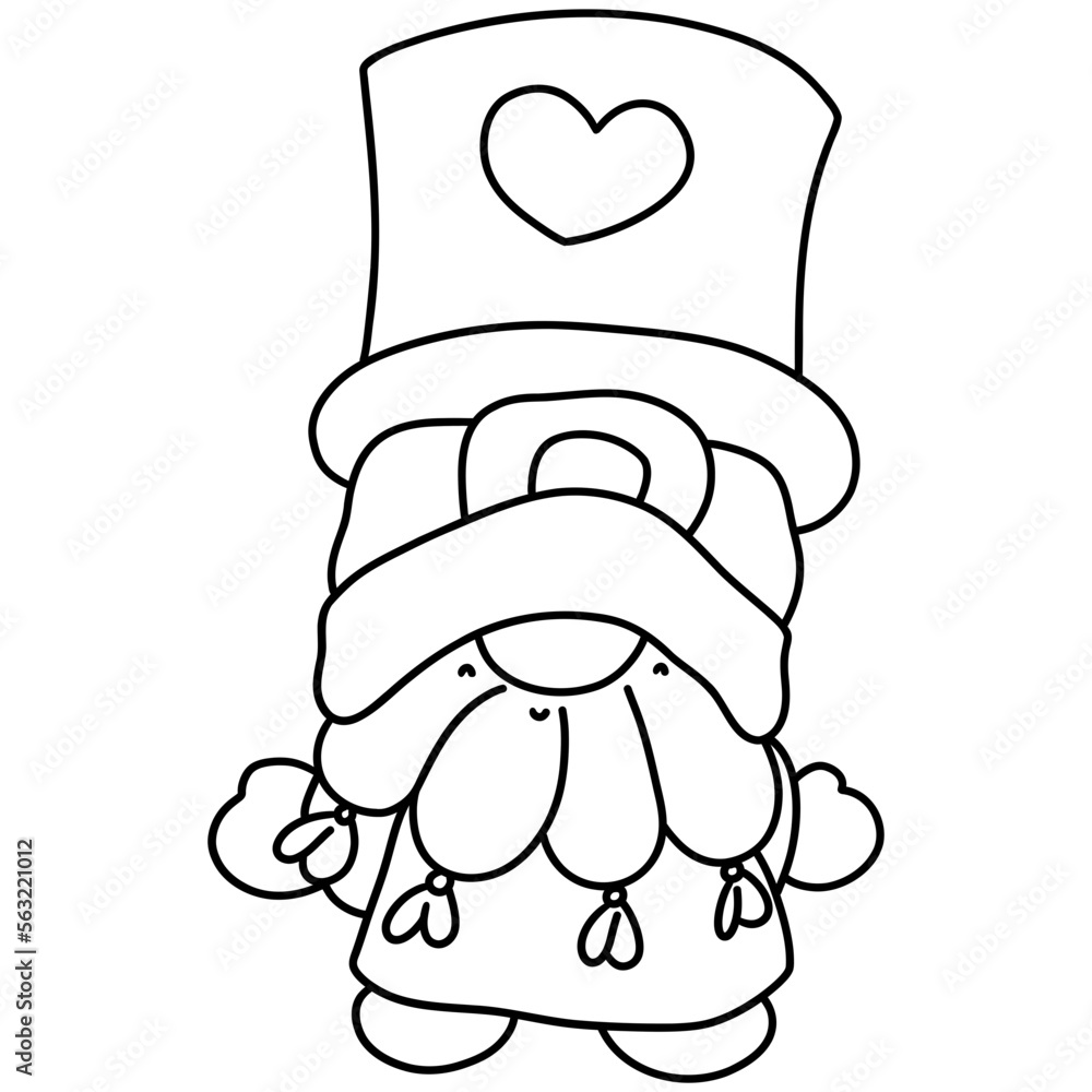 Cute Gnome ST Patrick, Saint Patrick day, Hand Drawn Illustration Cute Gnome ST Patrick, Saint Patrick day, Hand Drawn Illustration