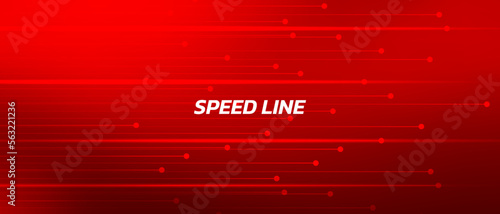 red sport long banner background speed line