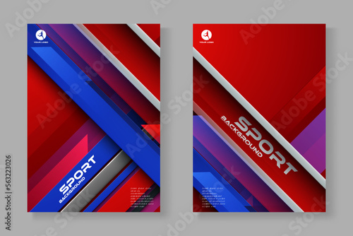 Layout poster template design for sport event.