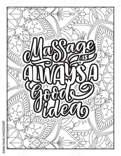 Fototapeta Naklejka Na Ścianę i Meble -  Quotes coloring page, Inspirational quotes, Quotes, positive quotes, Typography quotes