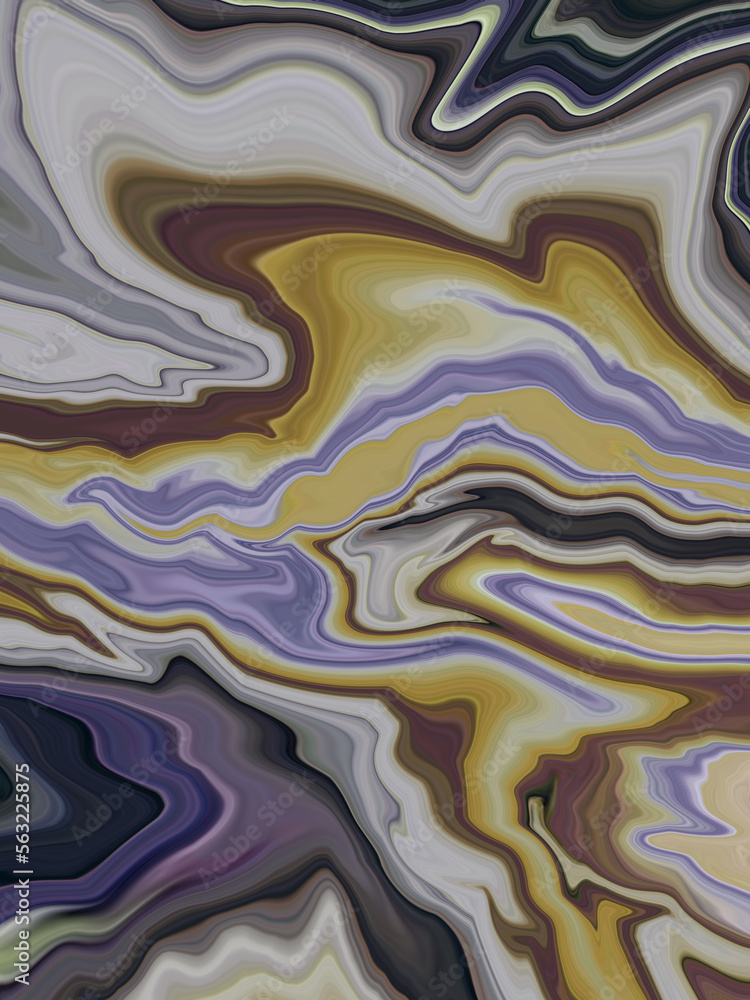 Modern and new style multicolor swirl liquid marble pattern background, Decorative and swirl marbling effect silk background, modern multicolor mixed acrylic liquid marble texture for any design.