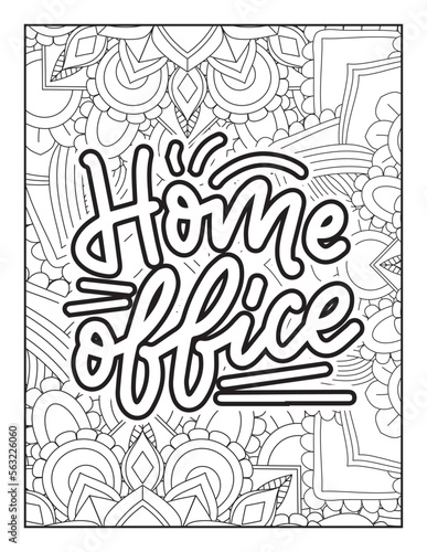 Fototapeta Naklejka Na Ścianę i Meble -  Quotes coloring page, Inspirational quotes, Quotes, positive quotes, Typography quotes