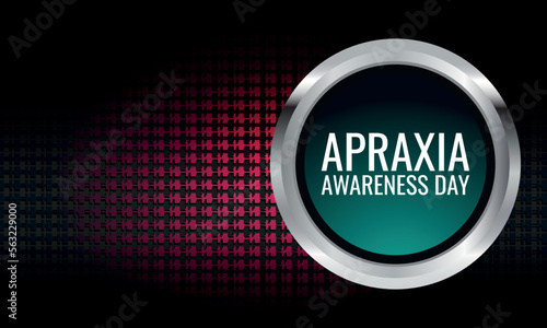 Apraxia Awareness Day. Design suitable for greeting card poster and banner