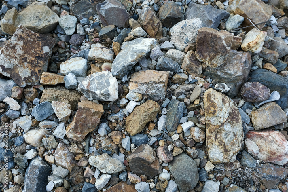 River stones or pebbles background. Natural background