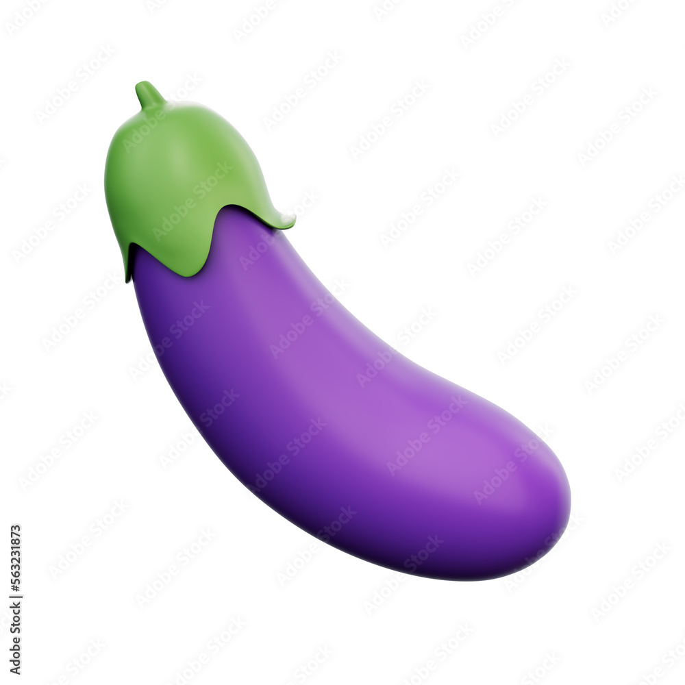 Eggplant emoji isolated PNG Eggplant emoji isolated PNG