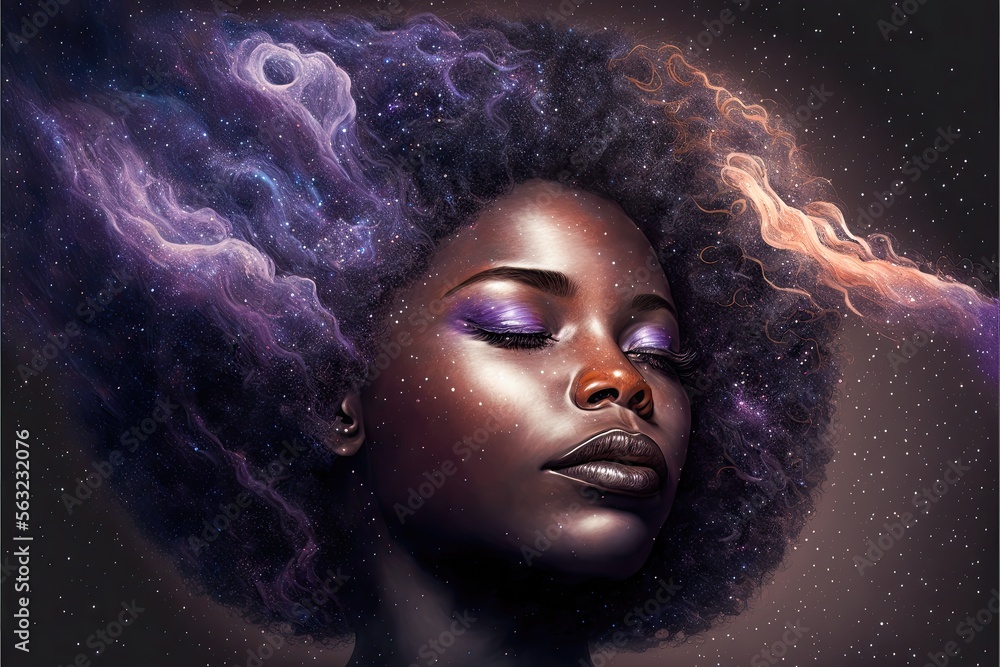 Astral African American goddess