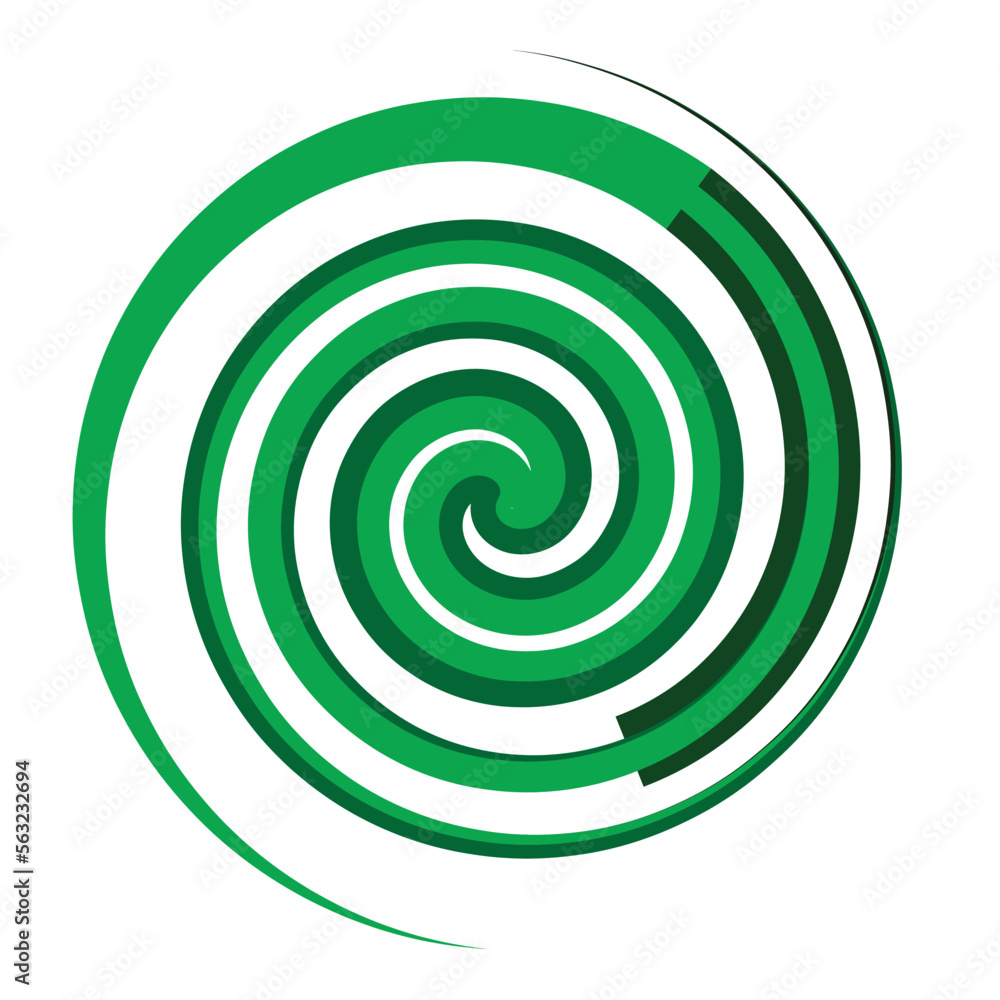Cicular green spin vector illustration Cicular green spin vector illustration