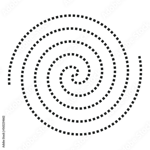 Cicular dots moving vector illustration 