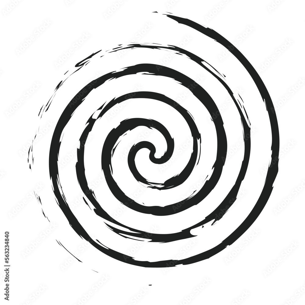 Cicular brush stroke vector illustration Cicular brush stroke vector illustration