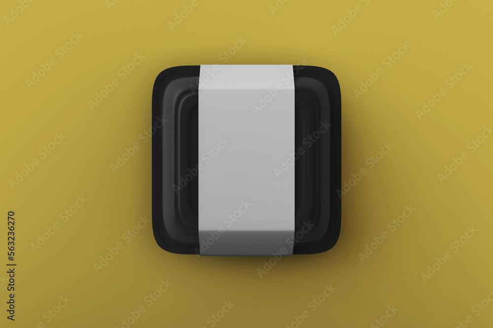 Take away food container packaging box mockup Take away food container packaging box mockup