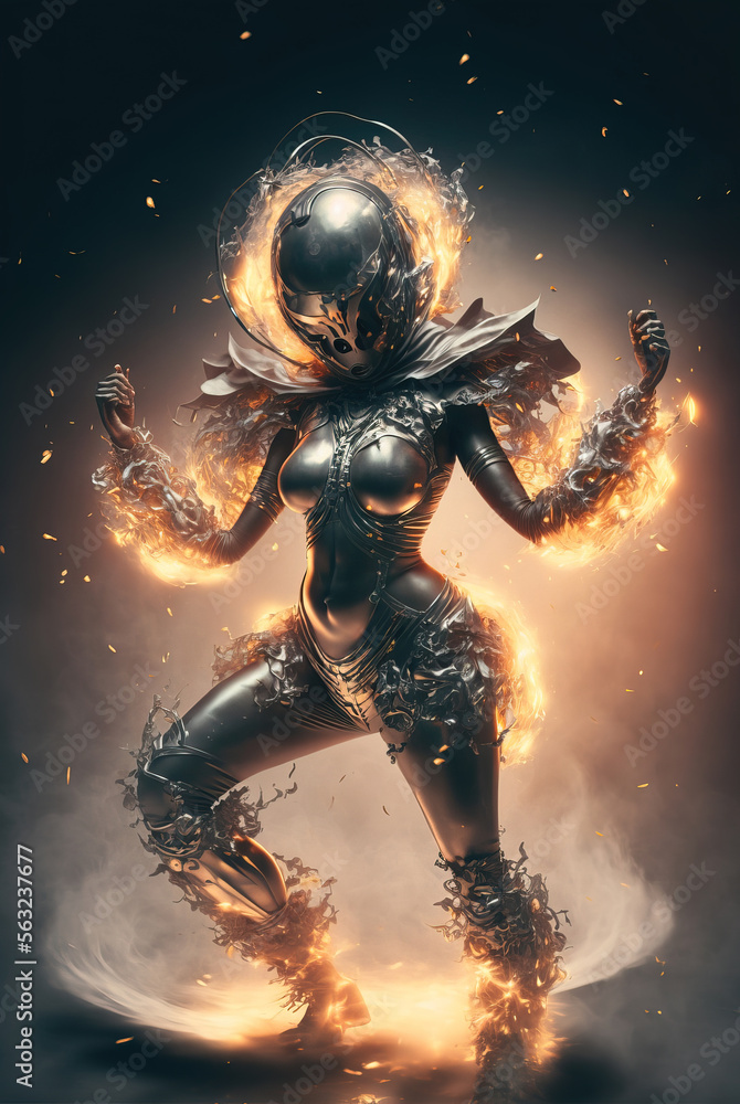 Fototapeta premium Incredible dancer - Generative AI