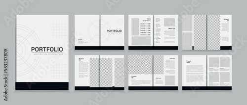 Architecture and interior portfolio layout design, a4 standard size print ready brochure template. 
Architecture portfolio design, a4 size brochure design for interior.
