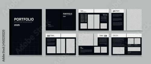 Architecture and interior portfolio layout design, a4 standard size print ready brochure template. 
Architecture portfolio design, a4 size brochure design for interior.