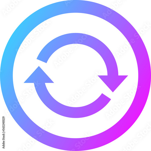Free Download Sync icon in gradient colors. Server signs illustration. - GFXLoad