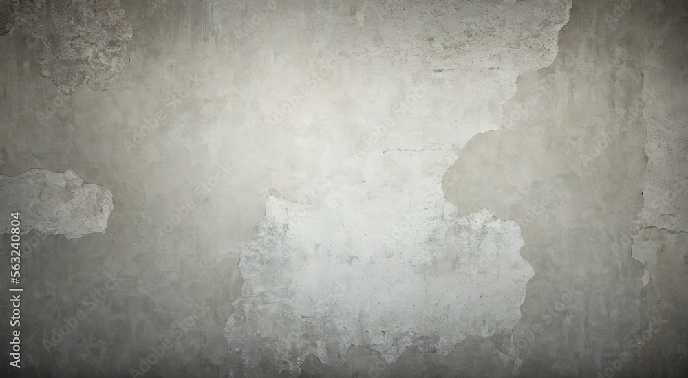 Fototapeta premium Grunge Concrete Wall Textures: Photorealistic Background Textures with Dark Edges