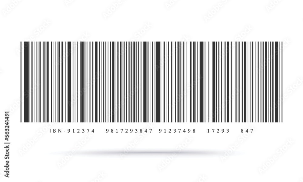 Barcode on white background. Vector illustration Barcode on white background. Vector illustration