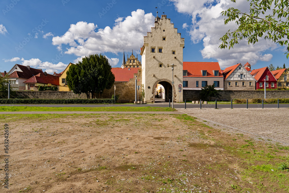 Weinort Sulzfeld am Main, Landkreis Kitzingen, Unterfranken, Franken, Bayern, Deutschland.