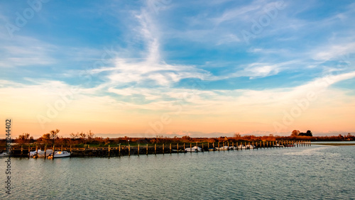 Wallpaper Mural Spring sunset in the lagoon of Grado Torontodigital.ca