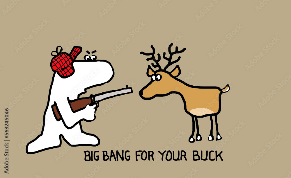 More bang for your buck(s) fun cartoon