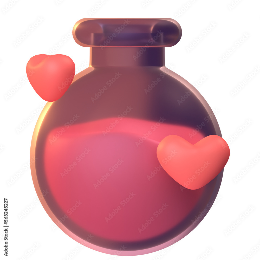 Heal Potion in 3D render for graphic asset web presentation or other Heal Potion in 3D render for graphic asset web presentation or other