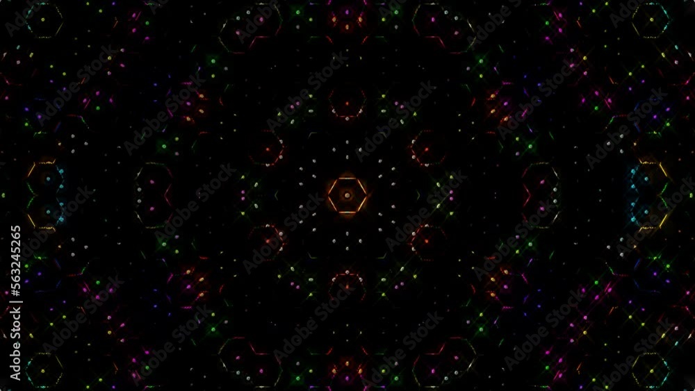 Abstract background moving stripes and flashing with shining light dots. Animation with circles Abstract background moving stripes and flashing with shining light dots. Animation with circles