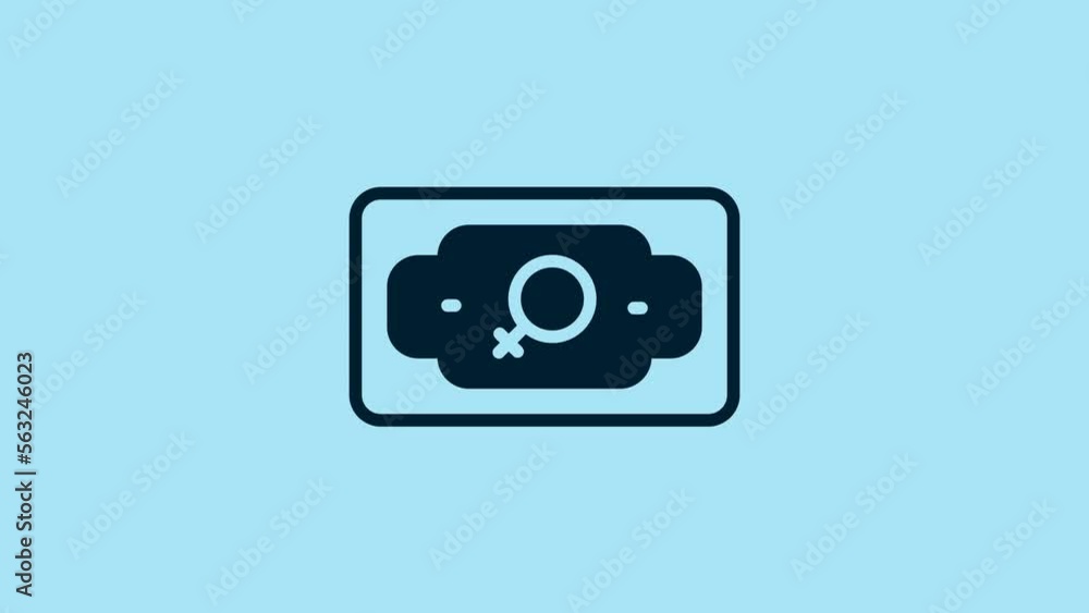 Blue Money growth woman icon isolated on blue background. Income concept. Business growth. Investing, savings and managing money concept. 4K Video motion graphic animation Blue Money growth woman icon isolated on blue background. Income concept. Business growth. Investing, savings and managing money concept. 4K Video motion graphic animation