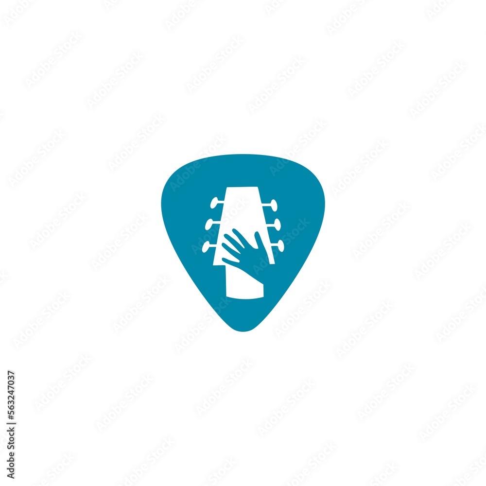 Guitar pick icon isolated on white background Guitar pick icon isolated on white background