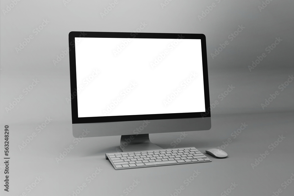 Customizable desktop screen mockup design template Customizable desktop screen mockup design template