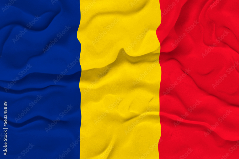 National flag of Romania. Background with flag of Romania National flag of Romania. Background with flag of Romania