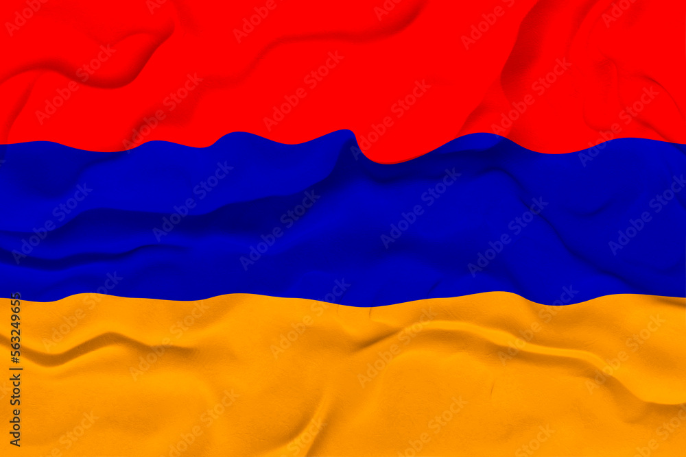Fototapeta premium National Flag of Armenia. Background with flag of Armenia.