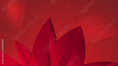 Gradient red geometric pattern, abstract background template.