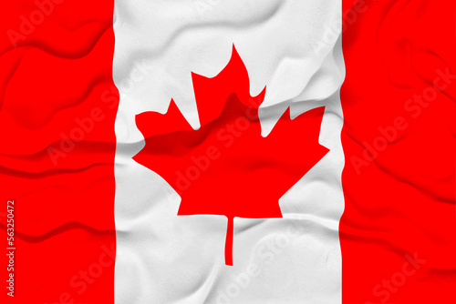 National Flag of Canada. Background with flag of Canada