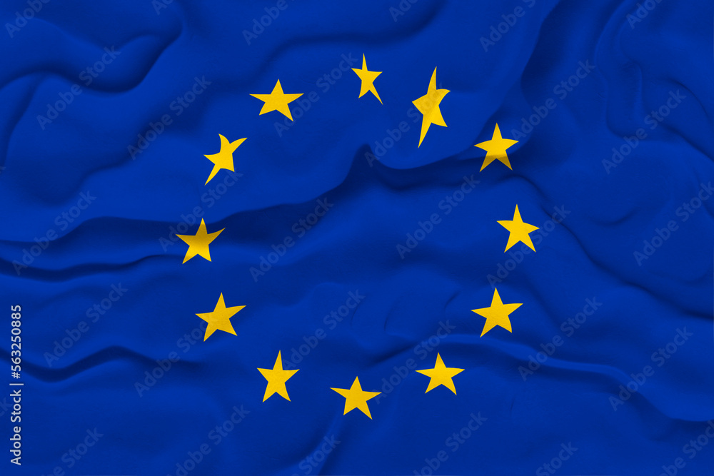 National flag of Europe. Background with flag of Europe. National flag of Europe. Background with flag of Europe.