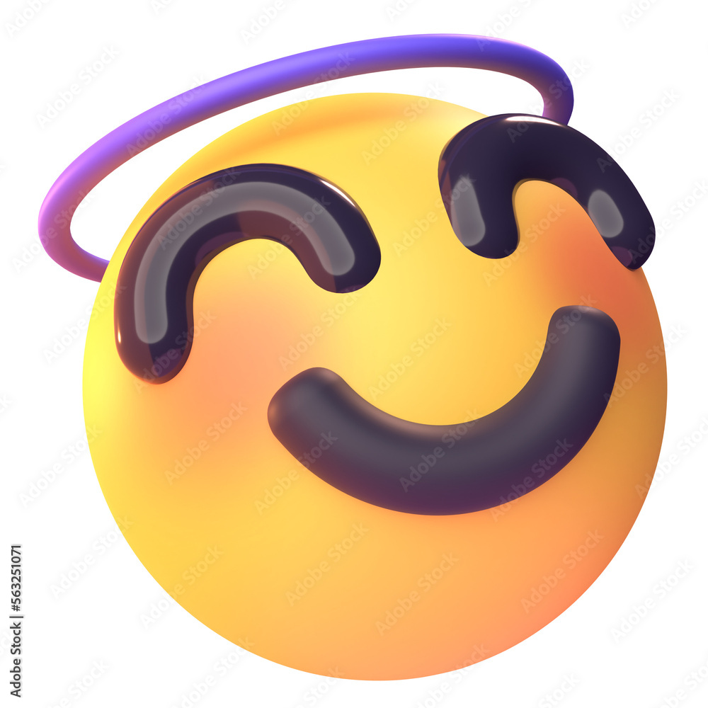 Sad in 3D render for graphic asset web presentation or other