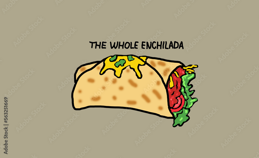 The whole enchilada - jargon cartoon