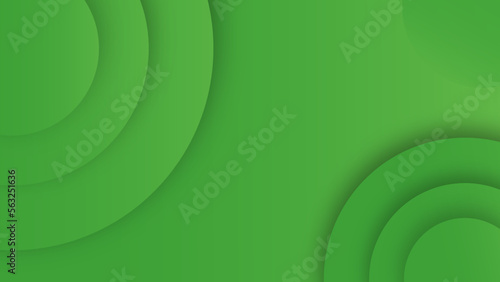 Fototapeta Naklejka Na Ścianę i Meble -  abstract green background geometric circle shapes background green color HD wallpaper